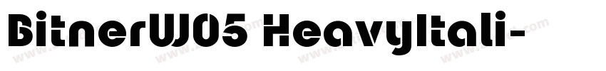 BitnerW05 HeavyItali字体转换